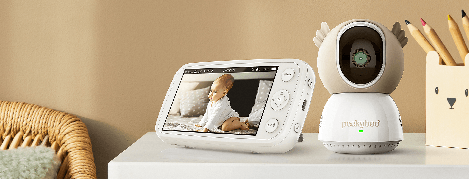 peekyboo baby monitor and camera